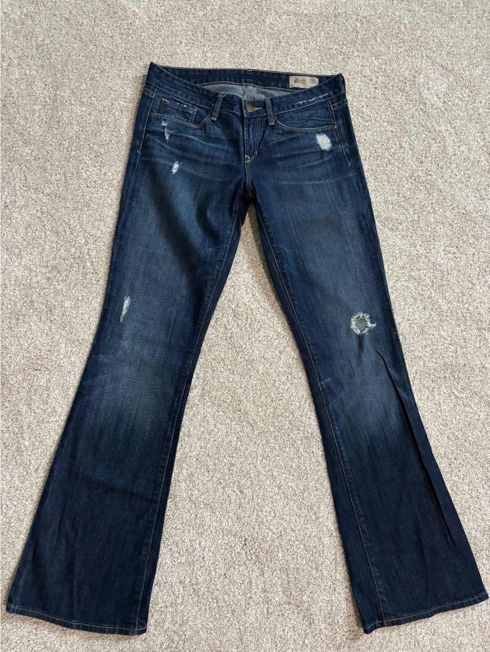 GAP Women’s Dark Wash Distressed Jeans